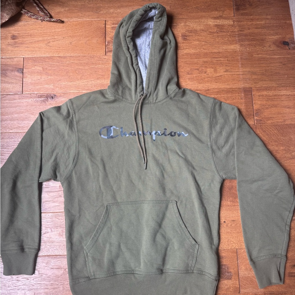 Champion Men's Olive Hoodie